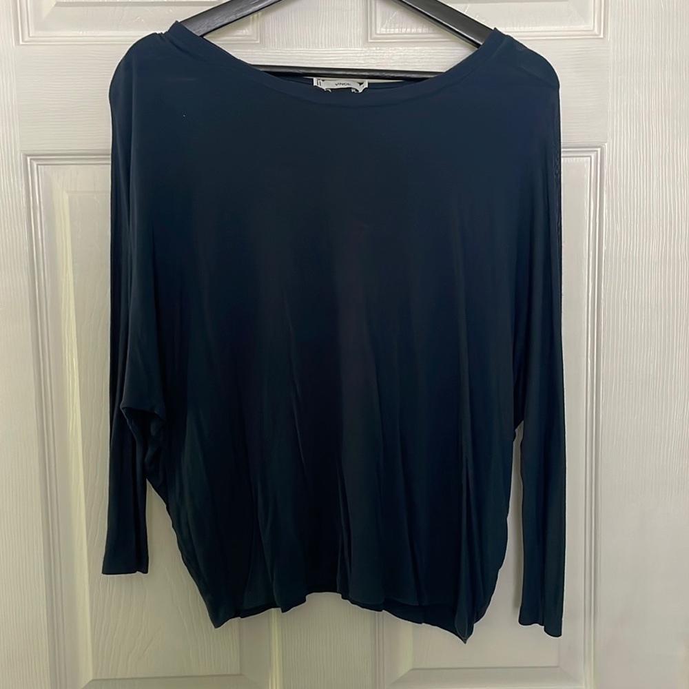 Vince dark teal batwing top